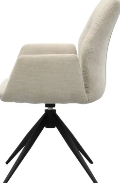 Draaibare Eetkamerstoelen|Eetkamerstoelen Met Armleuning-Trendhopper Pula Eetkamerstoel Toffee