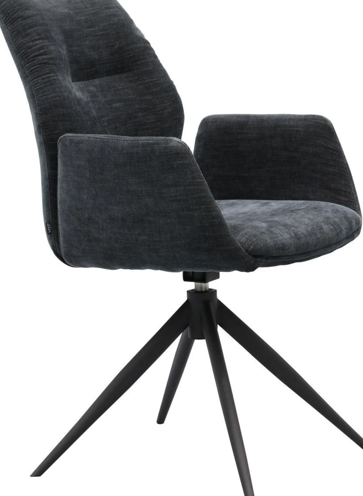 Draaibare Eetkamerstoelen|Eetkamerstoelen Met Armleuning-Trendhopper Pula Eetkamerstoel Black