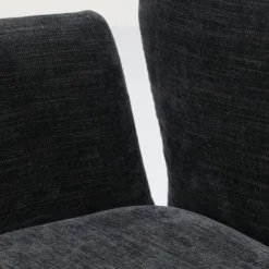 Draaibare Eetkamerstoelen|Eetkamerstoelen Met Armleuning-Trendhopper Pula Eetkamerstoel Black