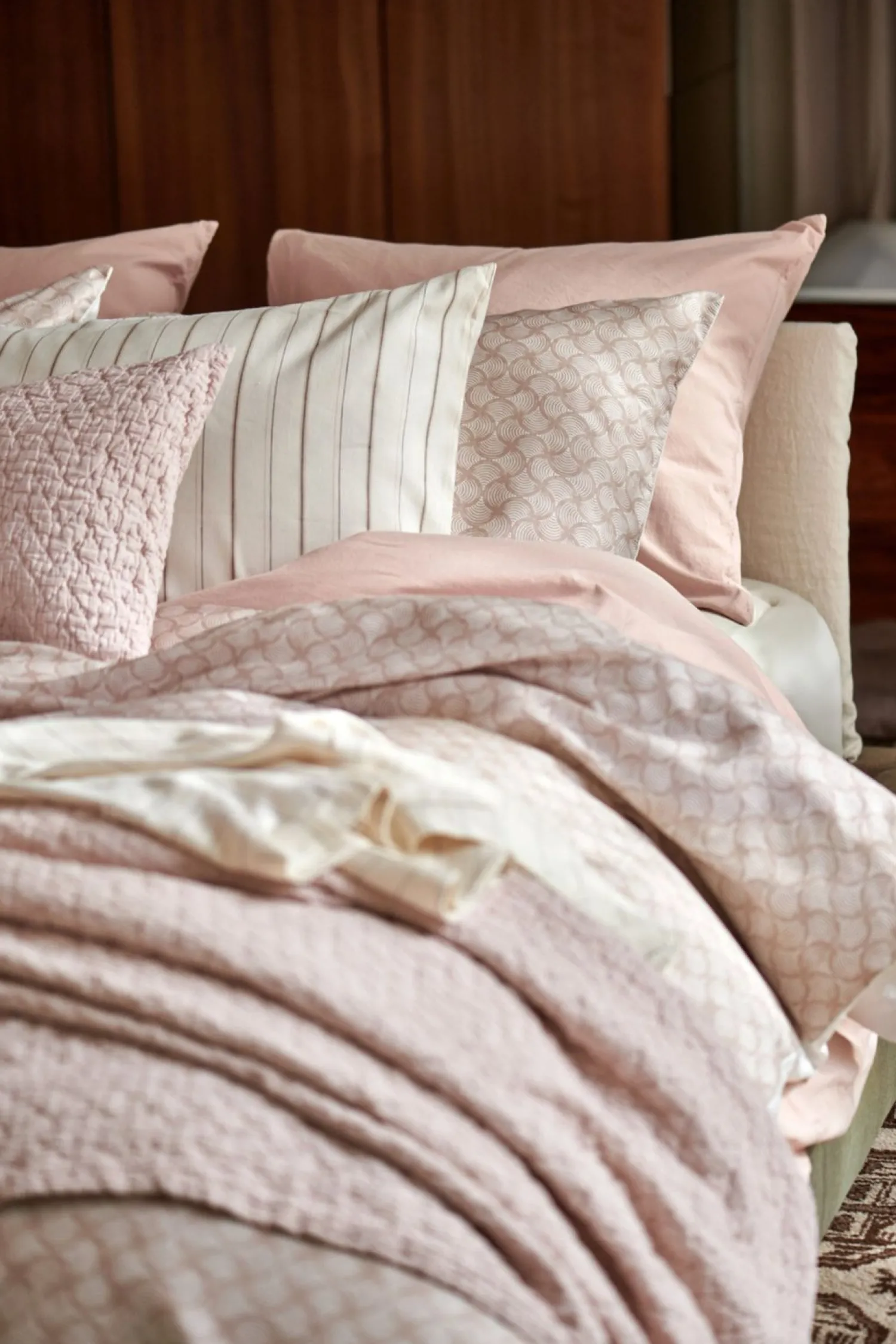 Dekbedovertrekken-Vandyck Pure Aura 140x220 Dekbedovertrek Blush