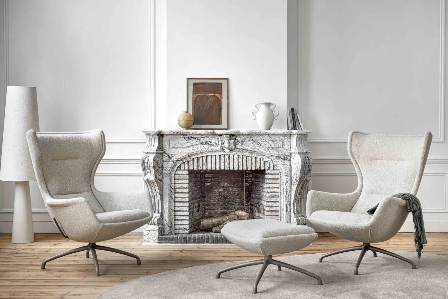 Design Fauteuils|Oorfauteuils-EYYE Puuro Fauteuil Donker groen