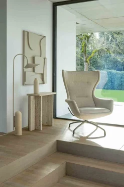 Design Fauteuils|Oorfauteuils-EYYE Puuro Fauteuil Donker groen