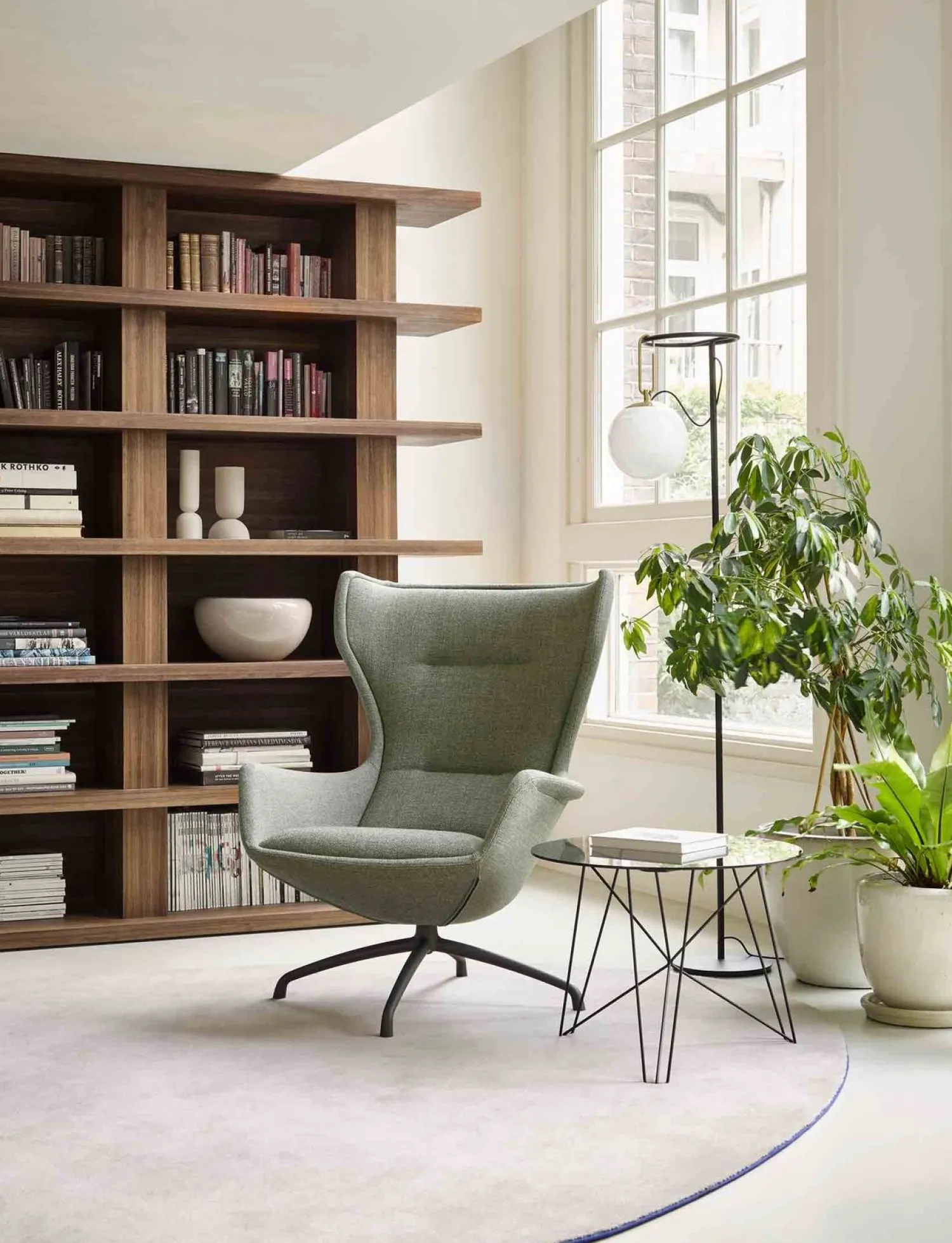 Design Fauteuils|Oorfauteuils-EYYE Puuro Fauteuil Donker groen
