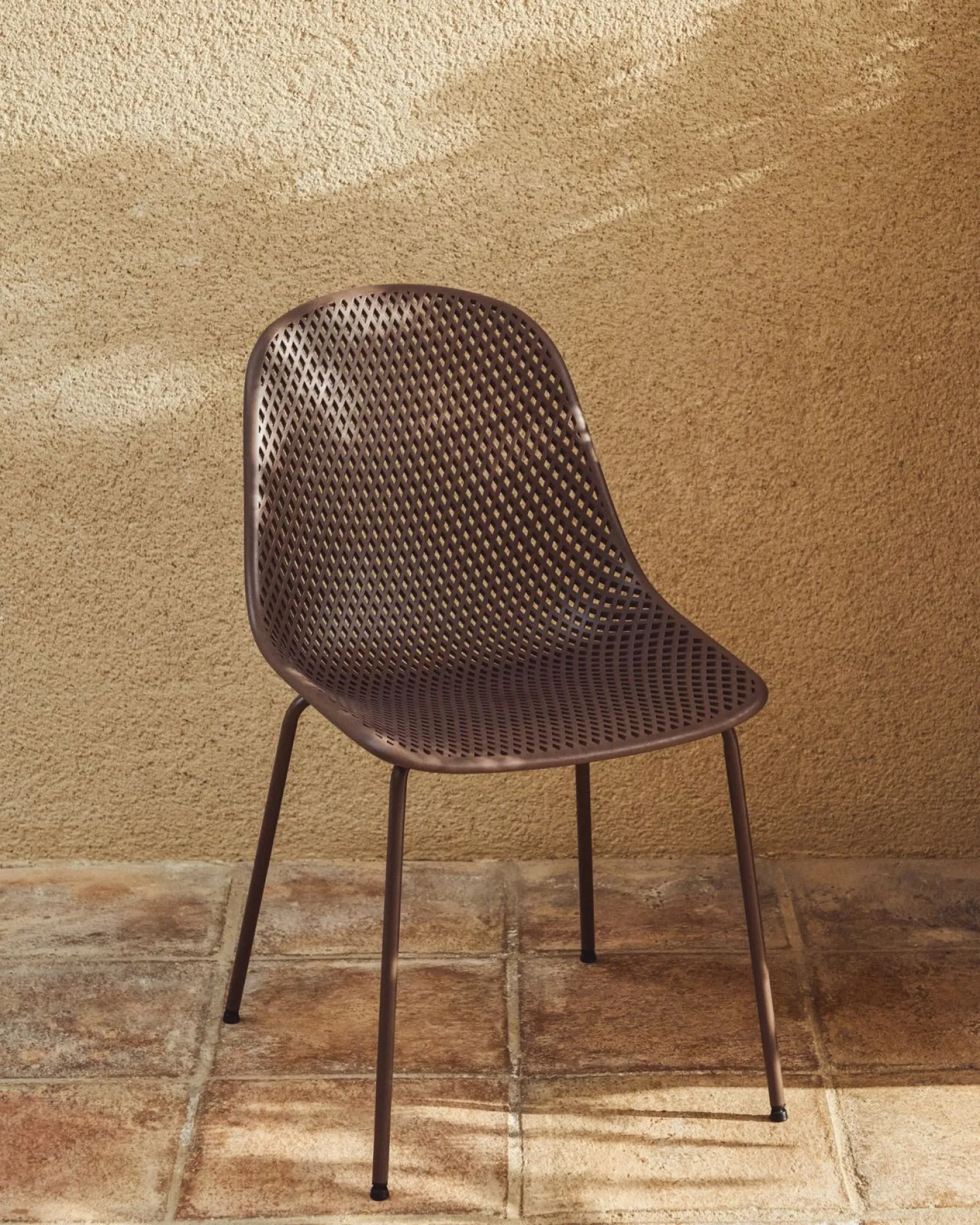 Tuinstoelen-Kave Home Quinby Tuinstoel Bruin