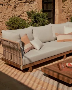 Loungesets-Kave Home Raco Loungeset Bruin, Grijs
