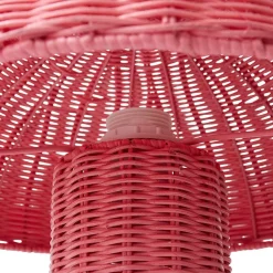 Tafellampen|Tafellampen-HKLIVING Rattan Tafellamp Roze