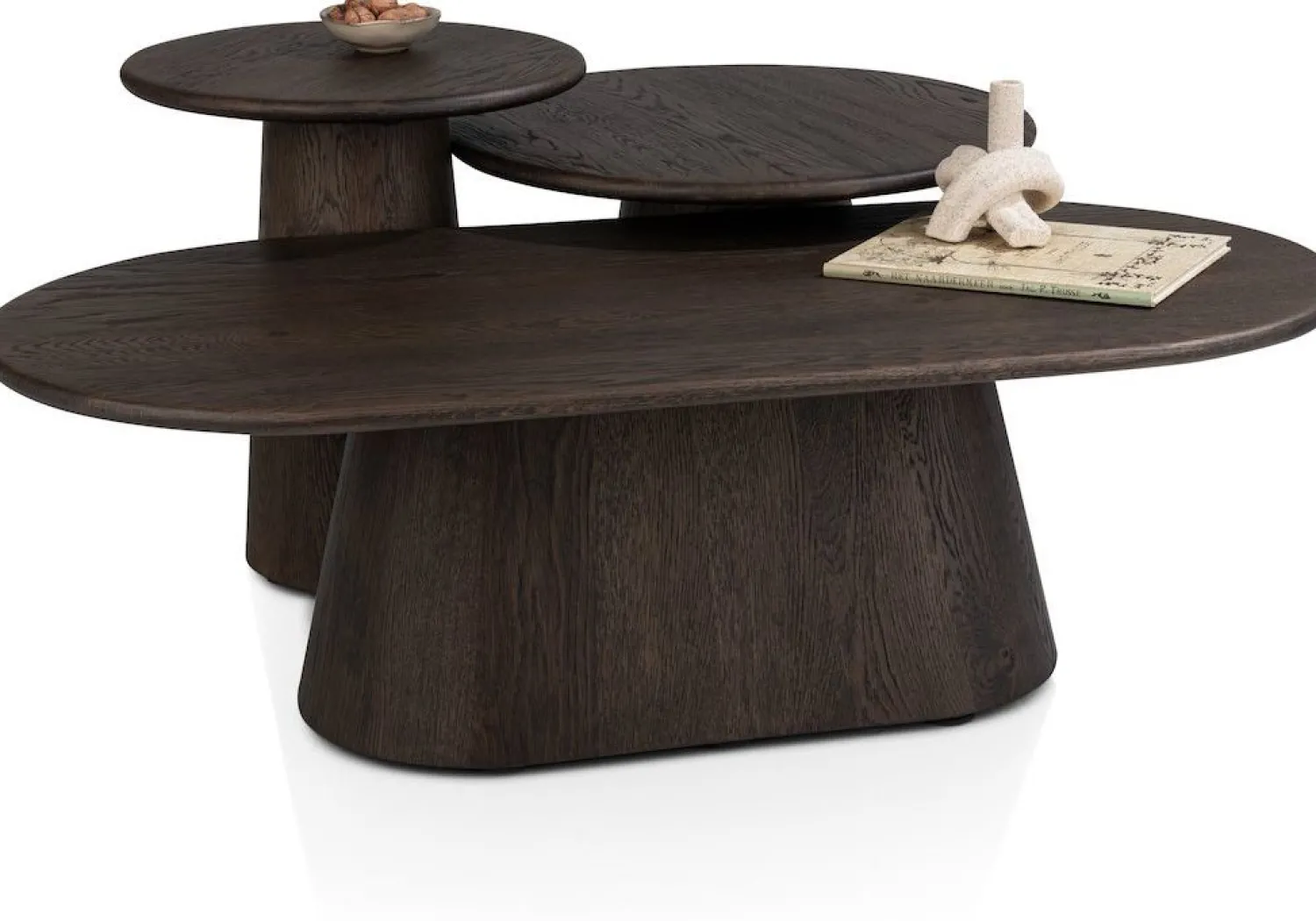 Ronde Bijzettafels-Henders en Hazel Ravello Bijzettafel Basalt