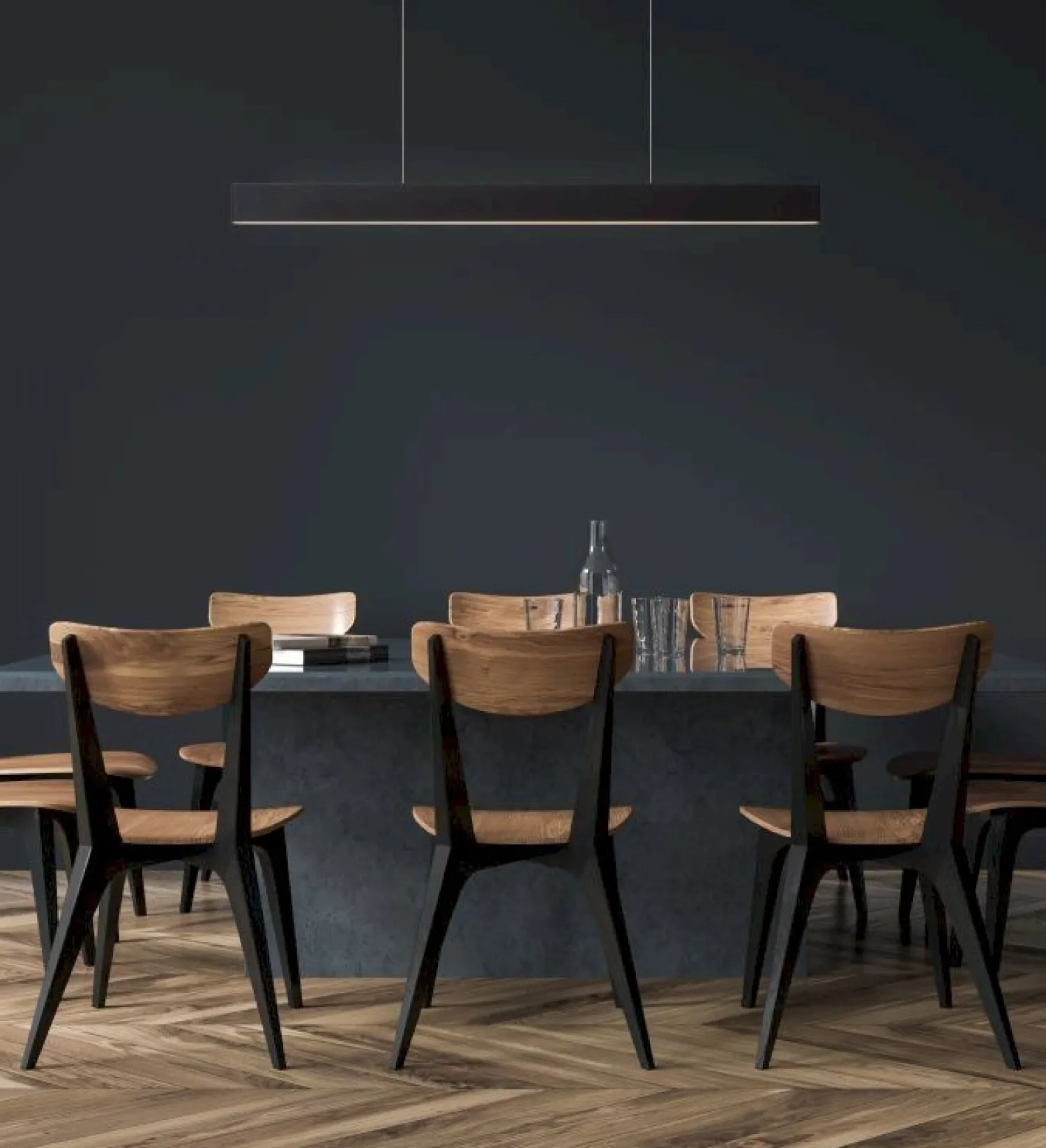 Moderne Hanglampen|Moderne Hanglampen-Lucide Raya Hanglamp Zwart