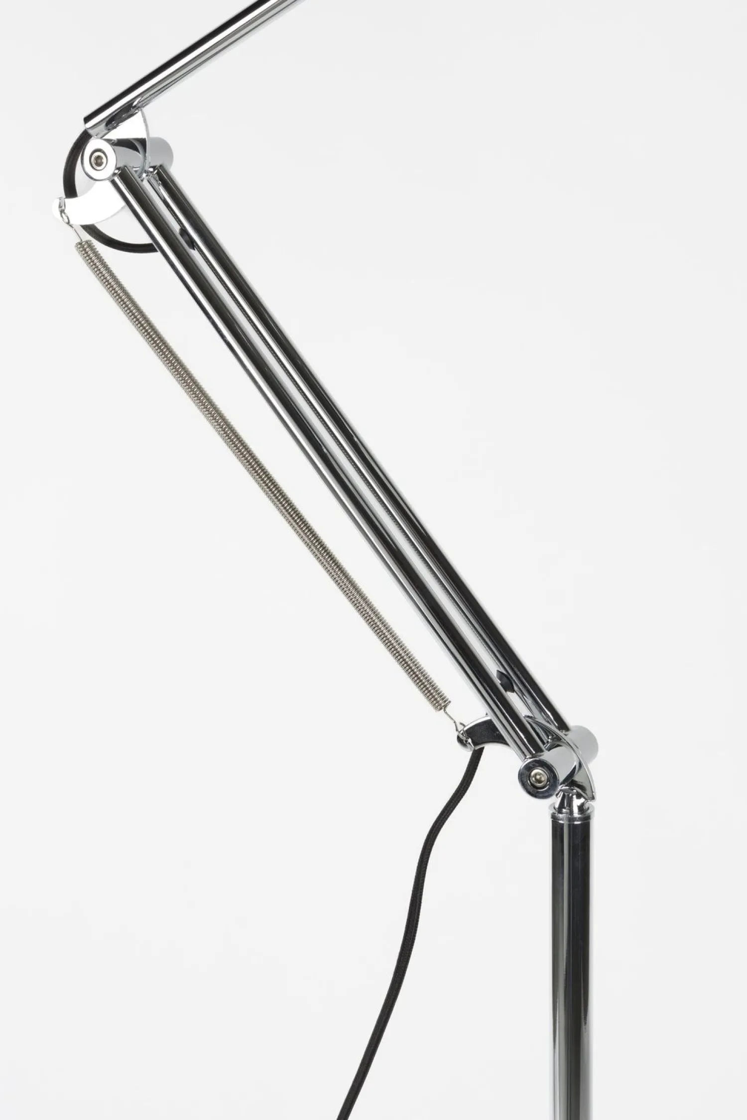 Moderne Vloerlampen|Vloerlampen-Zuiver Reader Vloerlamp Zilver