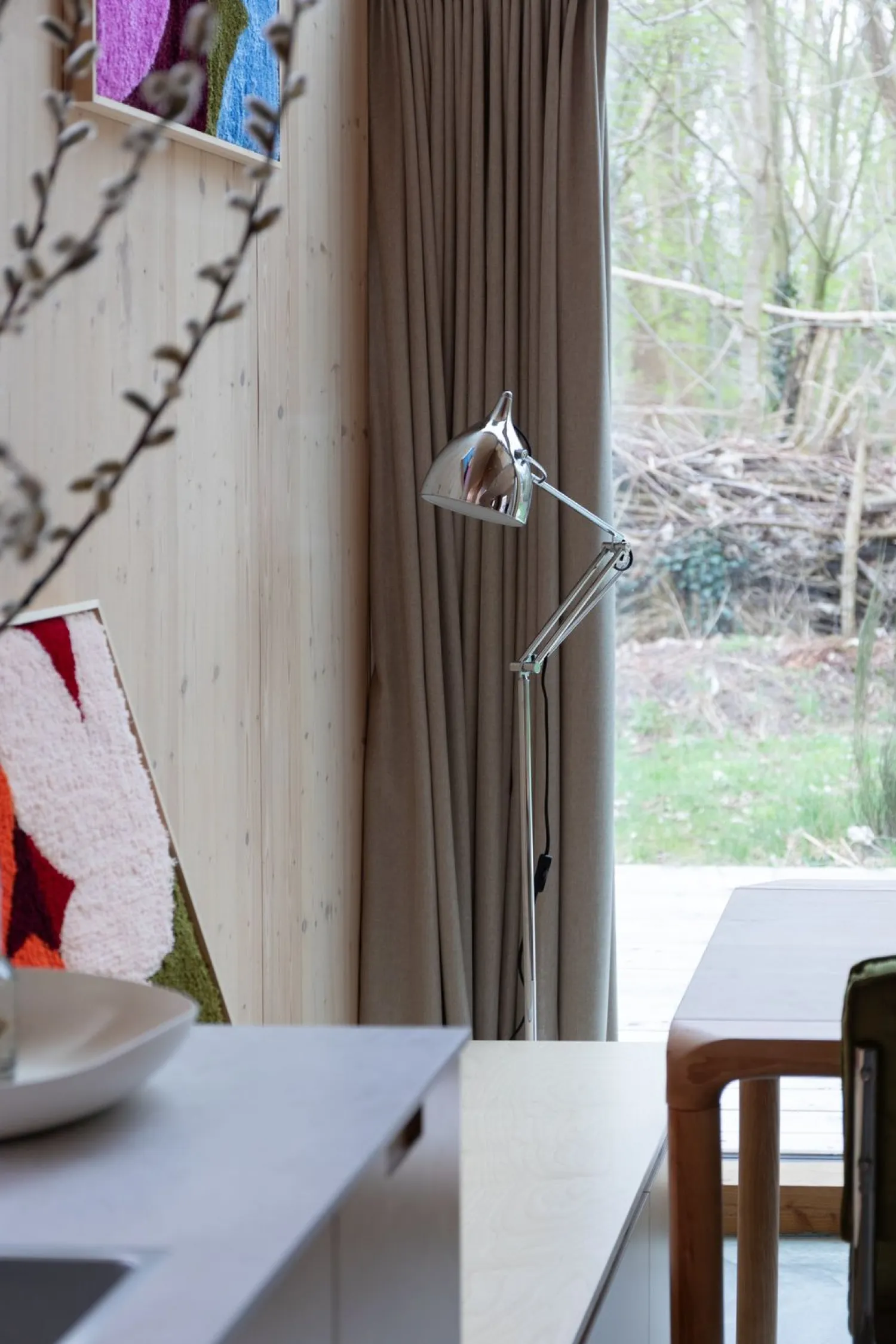 Moderne Vloerlampen|Vloerlampen-Zuiver Reader Vloerlamp Zilver