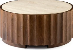 Houten Salontafels-Feelings Wonen Reely Salontafel Donkerbruin Naturel
