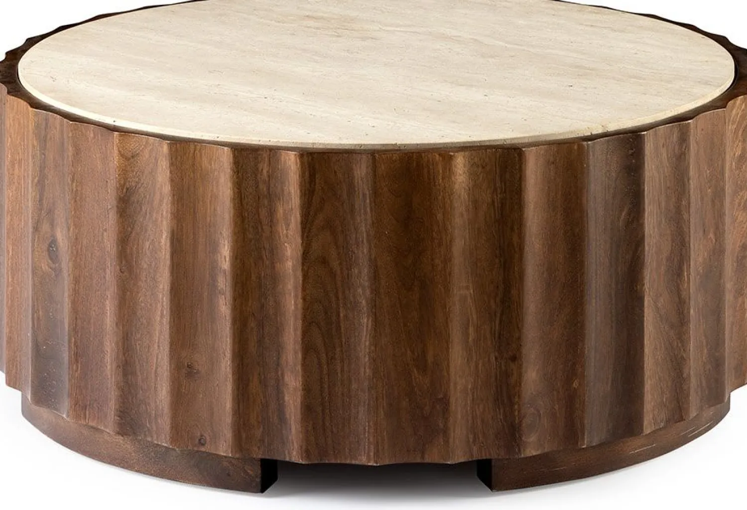 Houten Salontafels-Feelings Wonen Reely Salontafel Donkerbruin Naturel