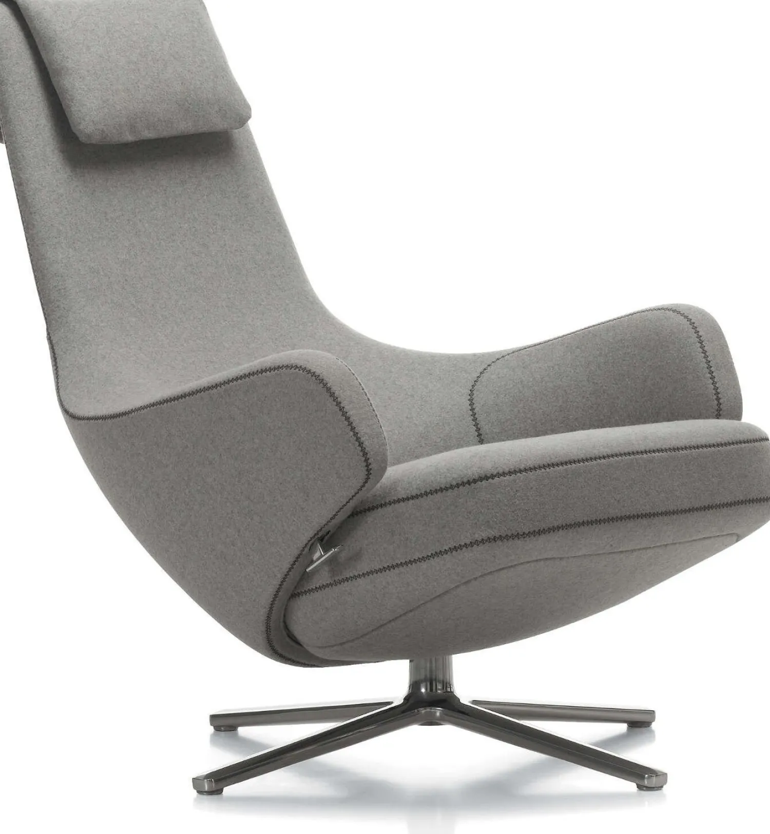 Design Fauteuils|Draaifauteuils-Vitra Repos Fauteuil Light Grey