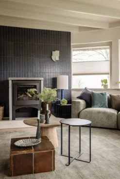 Tafellampen|Tafellampen-HKLIVING Retro Lampenvoet Blauw
