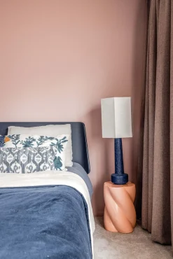 Tafellampen|Tafellampen-HKLIVING Retro Lampenvoet Blauw
