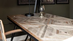 Houten Eettafels|Rechthoekige Eettafels-WOOOD Rhombic Eettafel Naturel