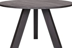 Houten Eettafels|Ronde Eettafels-WOOOD Rhonda Eettafel Blacknight