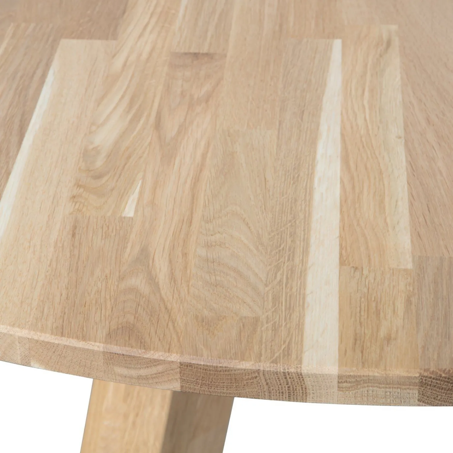 Houten Eettafels|Ronde Eettafels-WOOOD Rhonda XL Eettafel Natural Matt