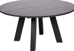 Houten Eettafels|Ronde Eettafels-WOOOD Rhonda XL Eettafel Blacknight