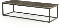 Marmeren Salontafels-Eleonora Rico Rechthoek Salontafel Zwart, Bruin
