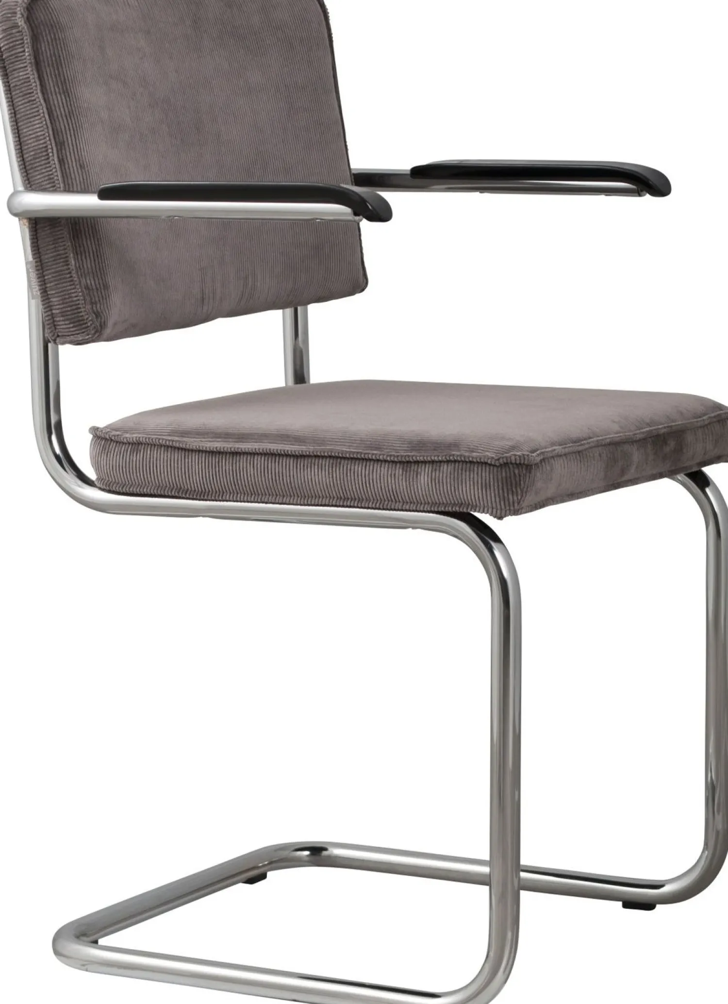 Eetkamerstoelen Met Armleuning-Zuiver Ridge Rib (set van 2) Armstoel Grey