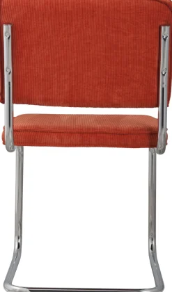 Eetkamerstoelen Zonder Armleuning-Zuiver Ridge Rib (set van 2) Eetkamerstoel Orange