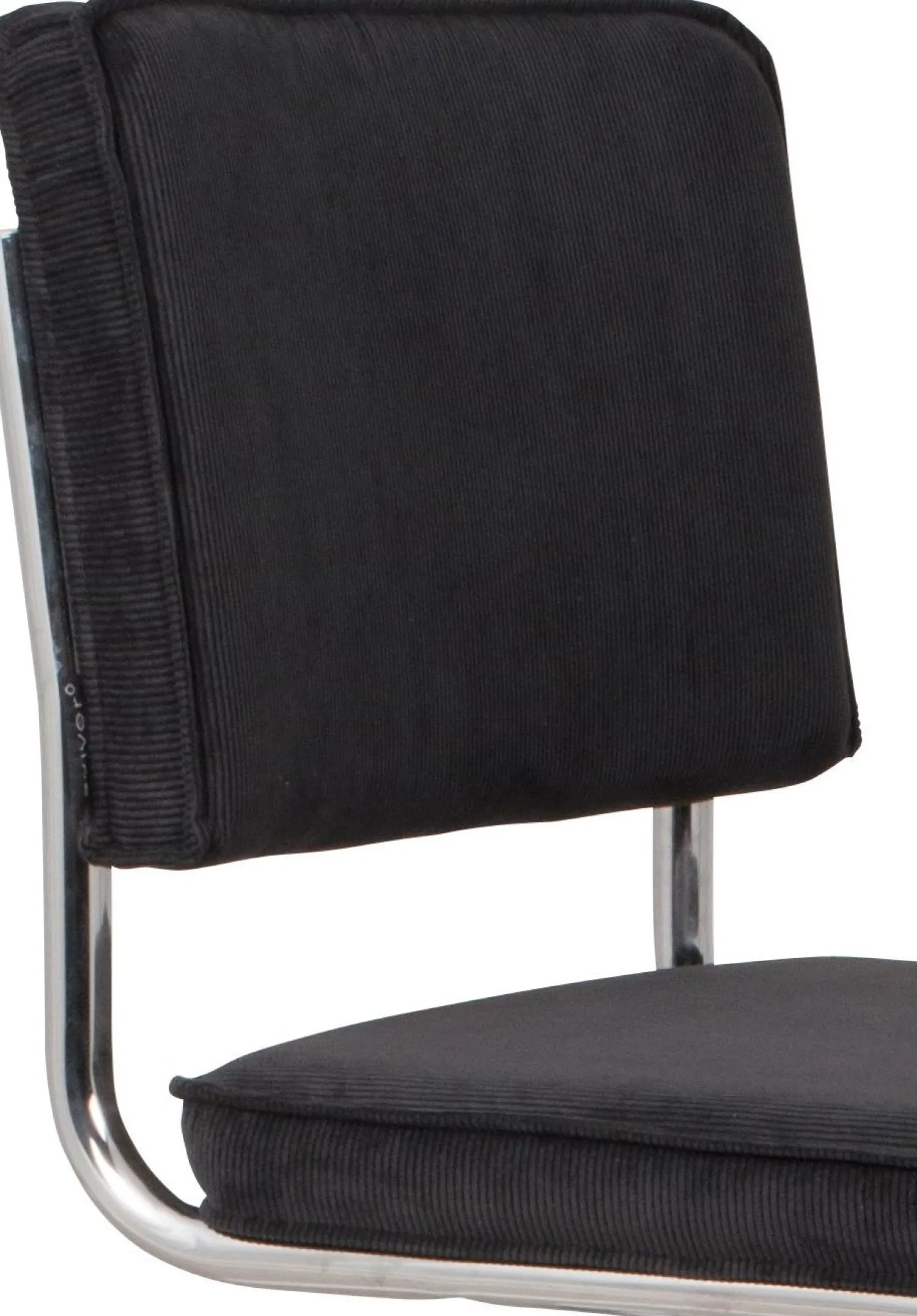 Eetkamerstoelen Zonder Armleuning-Zuiver Ridge Rib (set van 2) Eetkamerstoel Black