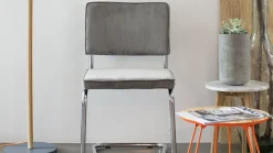 Eetkamerstoelen Zonder Armleuning-Zuiver Ridge Rib (set van 2) Eetkamerstoel Grey