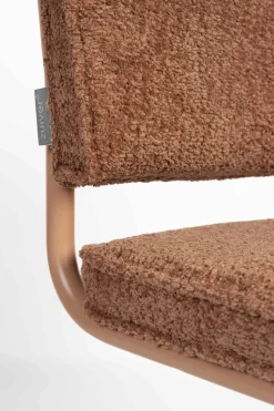 Eetkamerstoelen Zonder Armleuning-Zuiver Ridge Soft (set van 2) Eetkamerstoel Terracotta