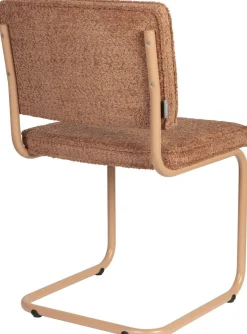 Eetkamerstoelen Zonder Armleuning-Zuiver Ridge Soft (set van 2) Eetkamerstoel Terracotta
