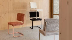 Eetkamerstoelen Zonder Armleuning-Zuiver Ridge Soft (set van 2) Eetkamerstoel Zwart