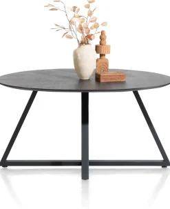 Houten Eettafels|Ovale Eettafels-Henders en Hazel Ridgefield Elips Eettafel Castle Antraciet