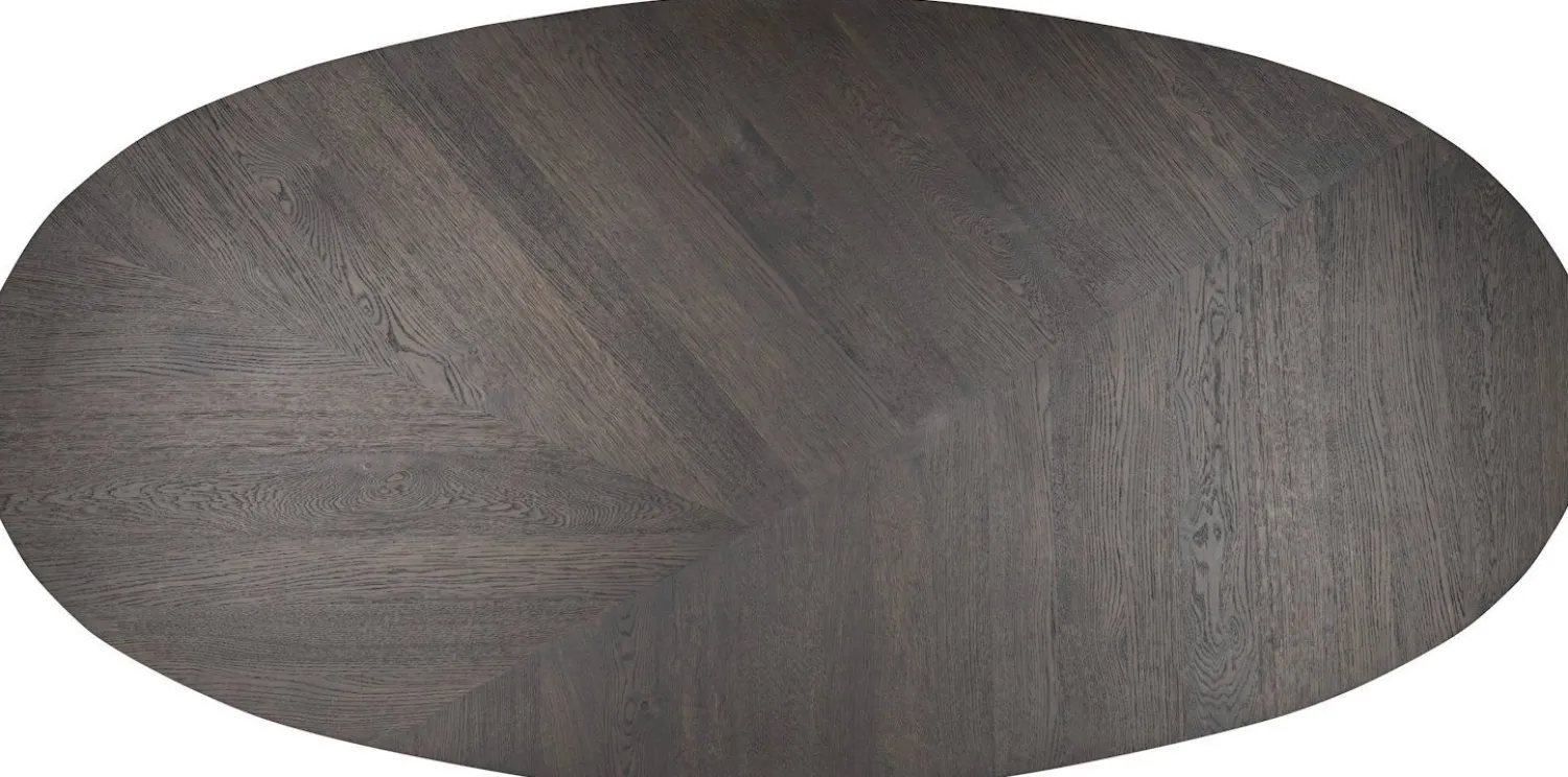 Houten Eettafels|Ovale Eettafels-Henders en Hazel Ridgefield Elips Eettafel Castle Antraciet