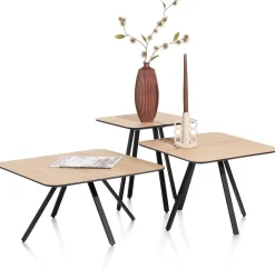 Houten Salontafels|Vierkante Salontafels-Henders en Hazel Ridgefield Salontafel Natural
