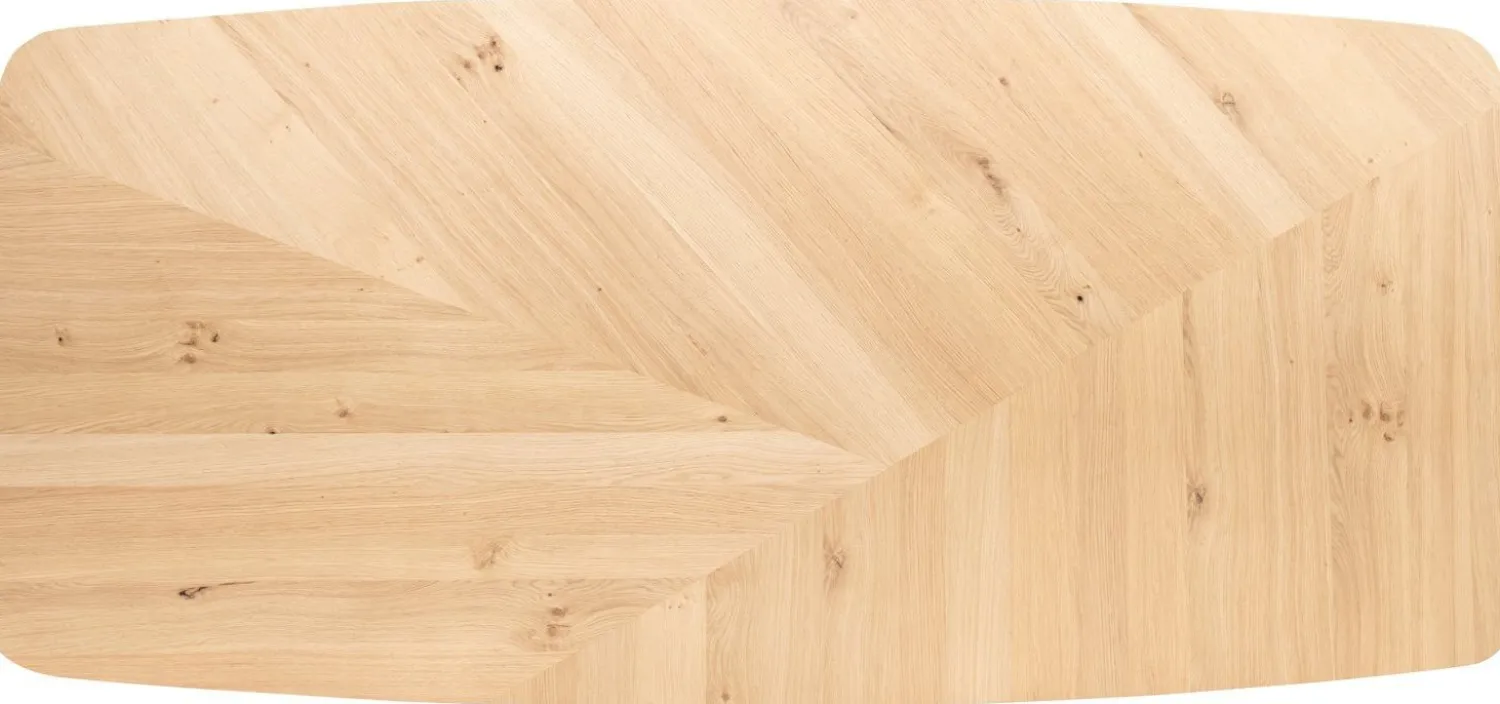 Houten Eettafels|Rechthoekige Eettafels-Henders en Hazel Ridgefield Oval Eettafel Natural