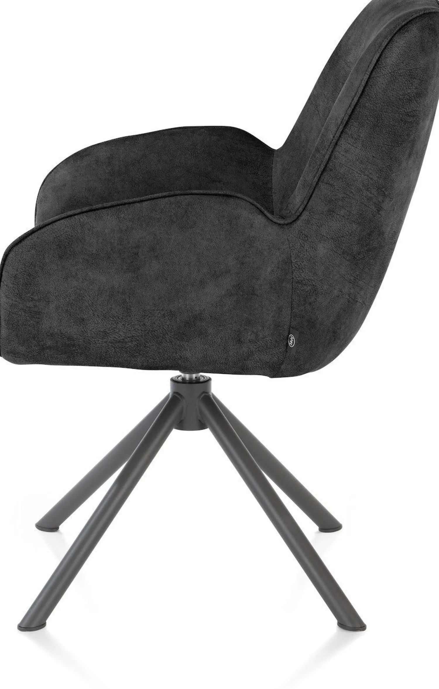 Eetkamerstoelen Met Armleuning-Henders en Hazel Riley Armstoel Off Black