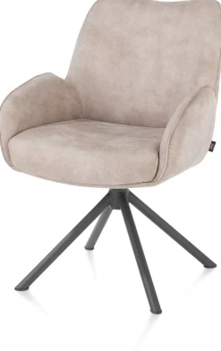 Eetkamerstoelen Met Armleuning-Henders en Hazel Riley Armstoel Kiezel