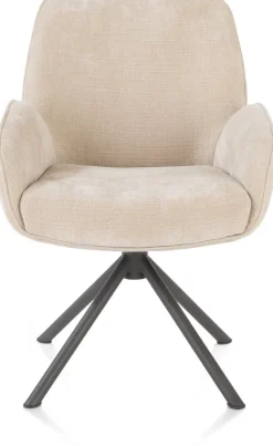 Eetkamerstoelen Met Armleuning-Henders en Hazel Riley Eetkamerstoel Creme