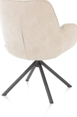 Eetkamerstoelen Met Armleuning-Henders en Hazel Riley Eetkamerstoel Creme