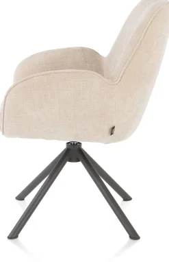 Eetkamerstoelen Met Armleuning-Henders en Hazel Riley Eetkamerstoel Creme