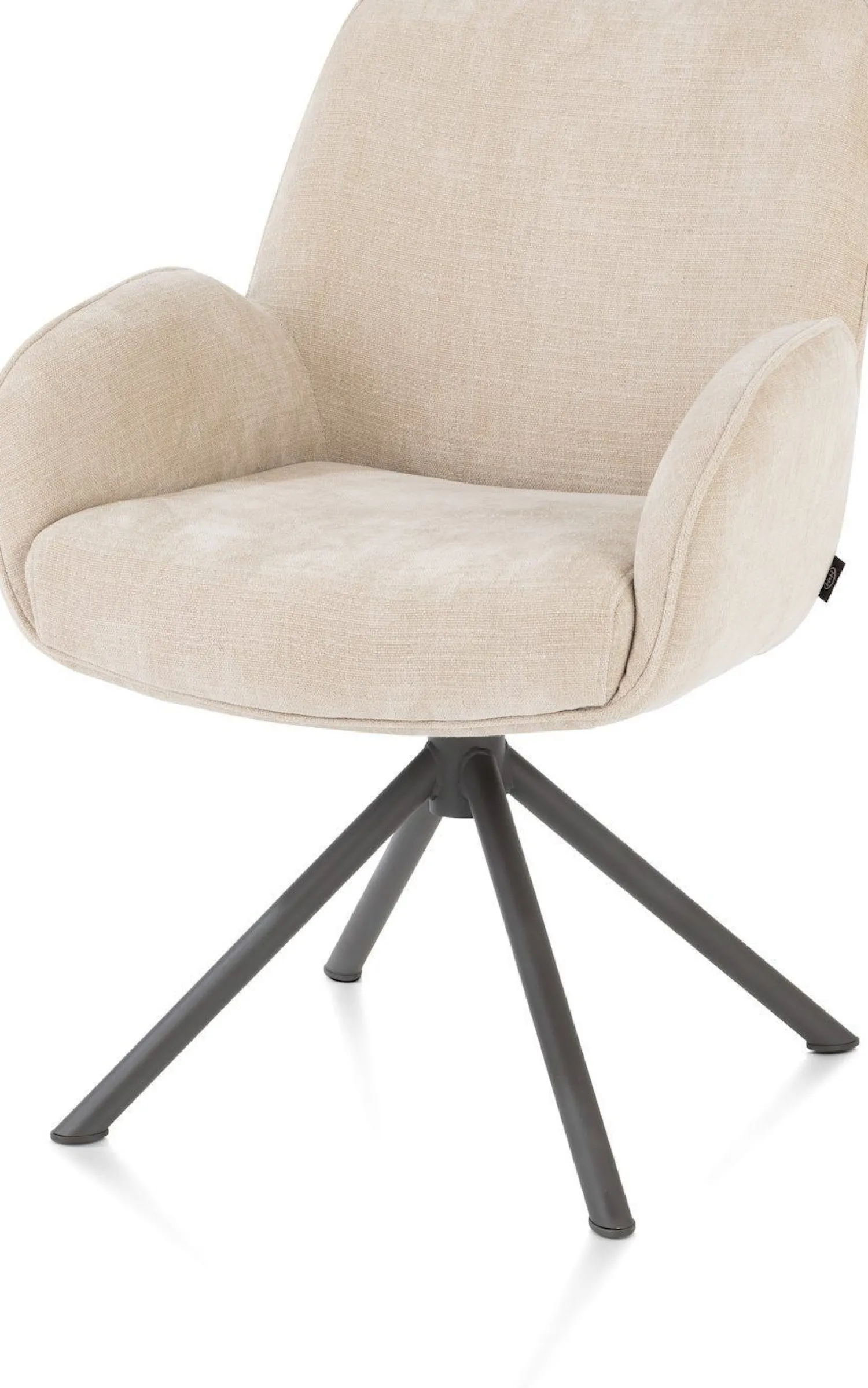 Eetkamerstoelen Met Armleuning-Henders en Hazel Riley Eetkamerstoel Creme
