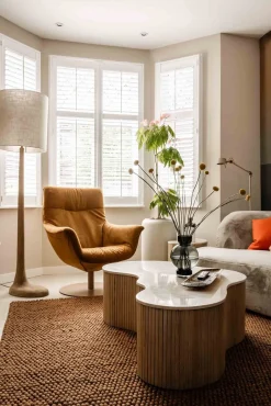 Houten Vloerlampen|Vloerlampen-By Boo Rine Vloerlamp Brown