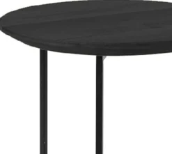 Houten Bijzettafels|Ronde Bijzettafels-Eijerkamp Collectie Rio Bijzettafel Zwart