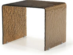 Glazen Bijzettafels-By Boo Ripple Bijzettafel Bruin