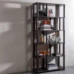 Boekenkasten-WOOOD Riss Boekenkast Mystic Brown