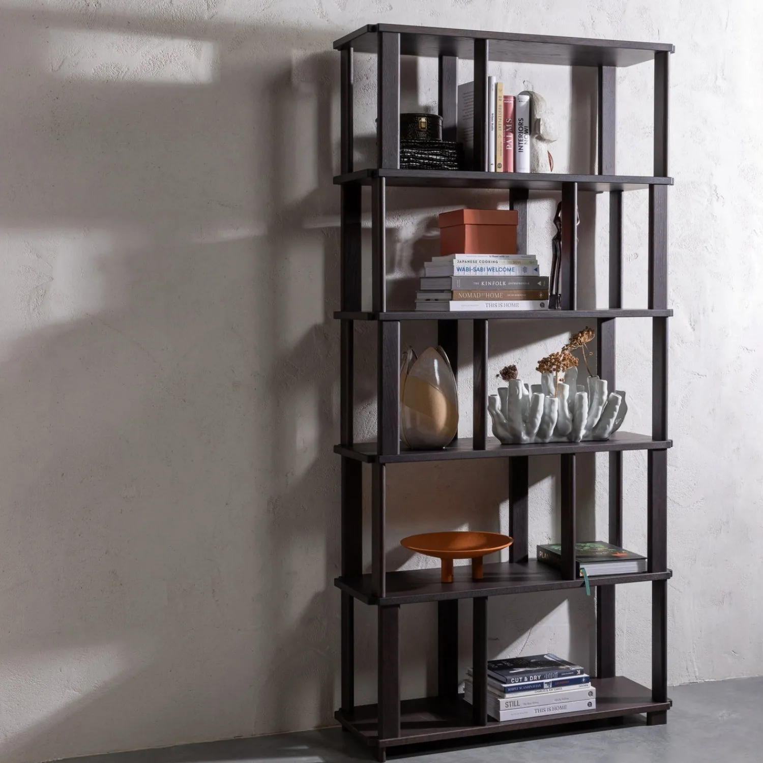 Boekenkasten-WOOOD Riss Boekenkast Mystic Brown