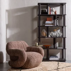 Boekenkasten-WOOOD Riss Boekenkast Mystic Brown