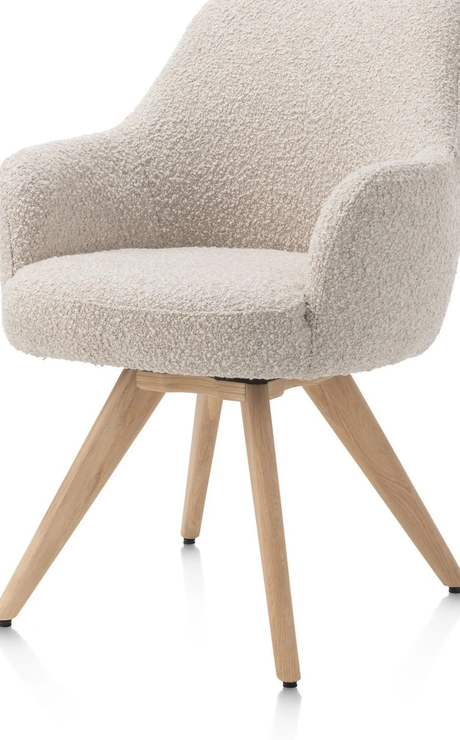 Kuipstoelen|Eetkamerstoelen Met Armleuning-Henders en Hazel Rocco Armstoel Creme