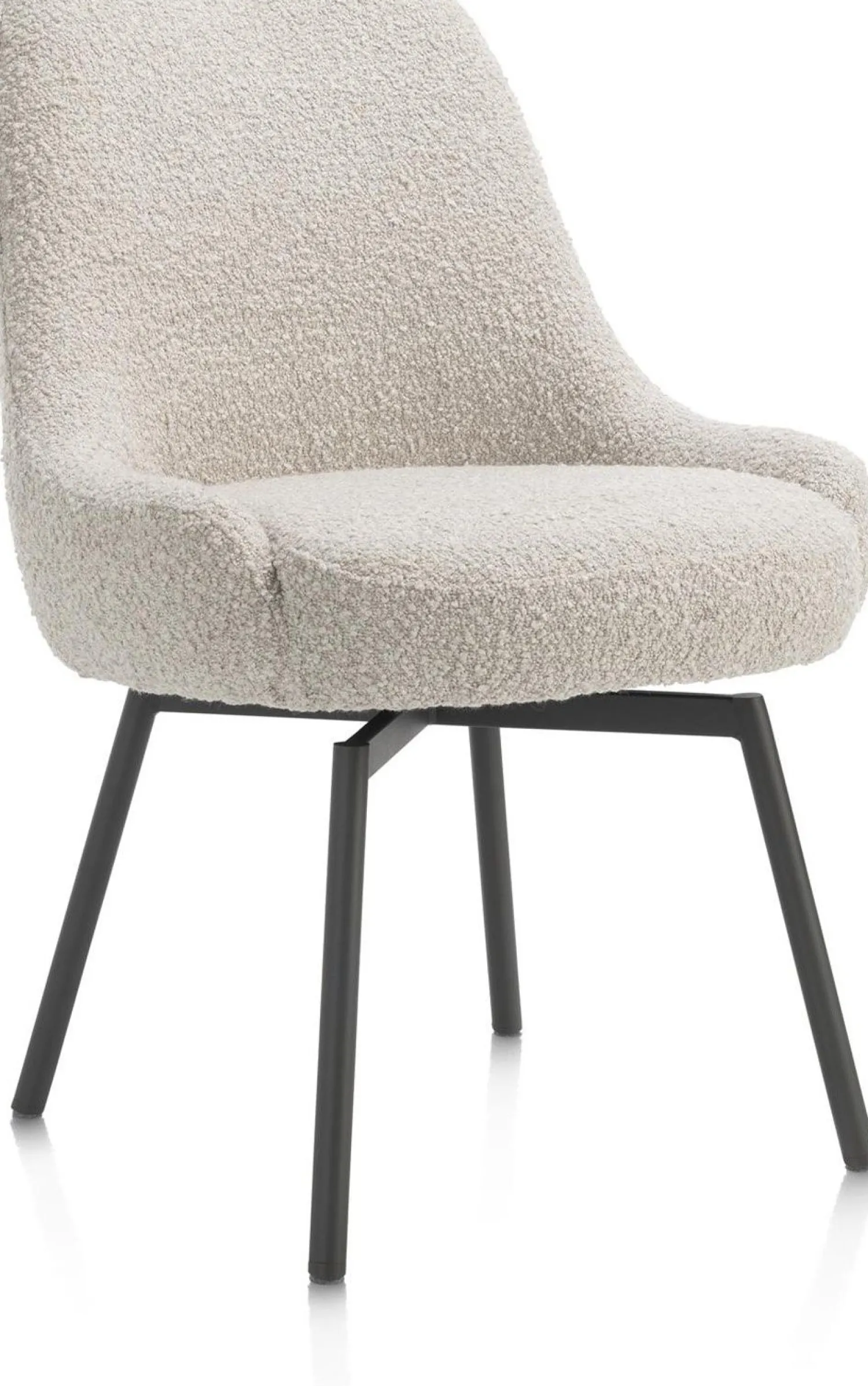 Kuipstoelen-Henders en Hazel Rocco Eetkamerstoel Creme