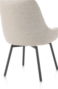 Kuipstoelen-Henders en Hazel Rocco Eetkamerstoel Creme